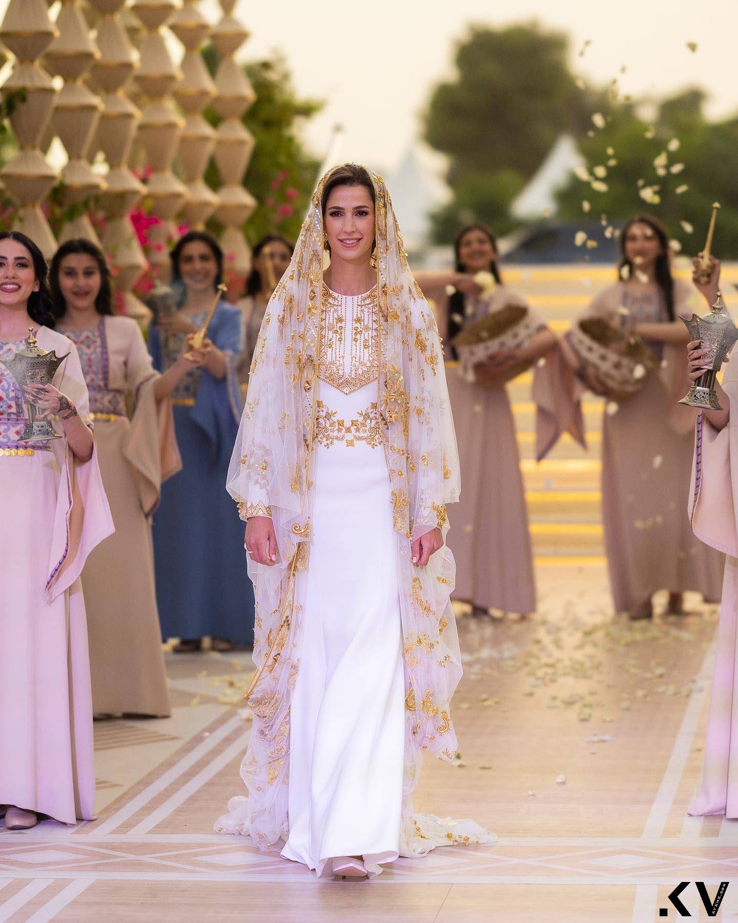 沙乌地阿拉伯千金将成约旦“最美王妃”　婚前派对礼服绣两国元素 名人名流 图3张